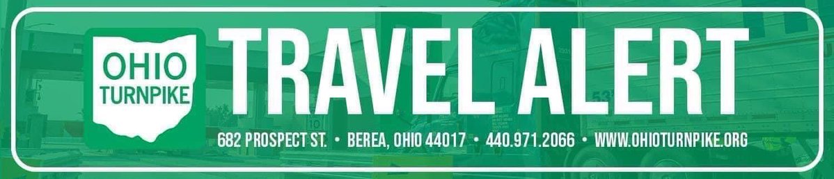 OhioTurnpike's tweet image. Customers traveling on the Ohio Turnpike eastbound from milepost 187 to milepost 200 (Portage County) may experience delays overnight beginning at 9 p.m. today, July 24, due to Rolling Roadblocks for setting bridge beams on the overhead bridge for state Route 88. Activities are…