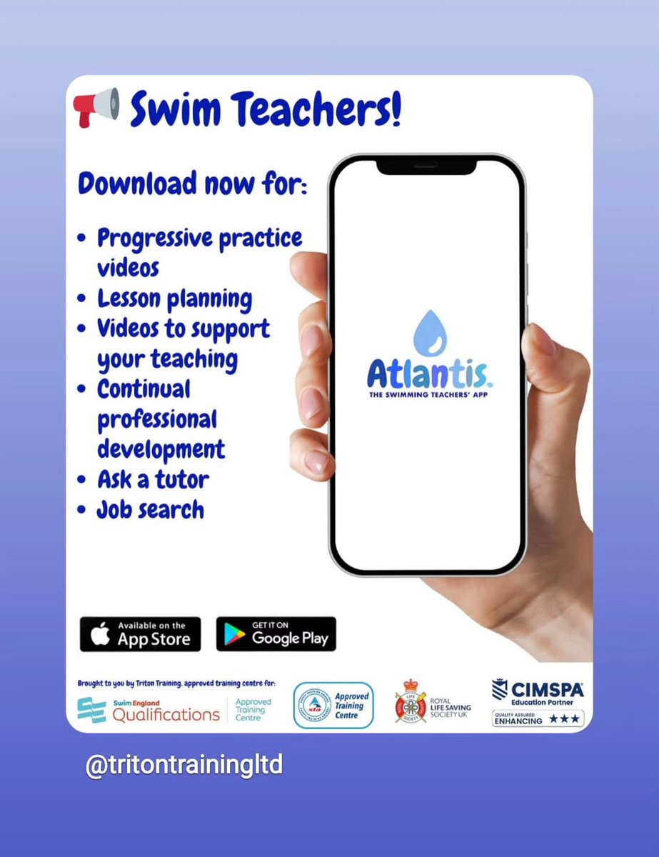So proud of my sister! Her app Atlantis is up and running. If anyone knows a swimming teacher or someone looking to get into the profession please share!