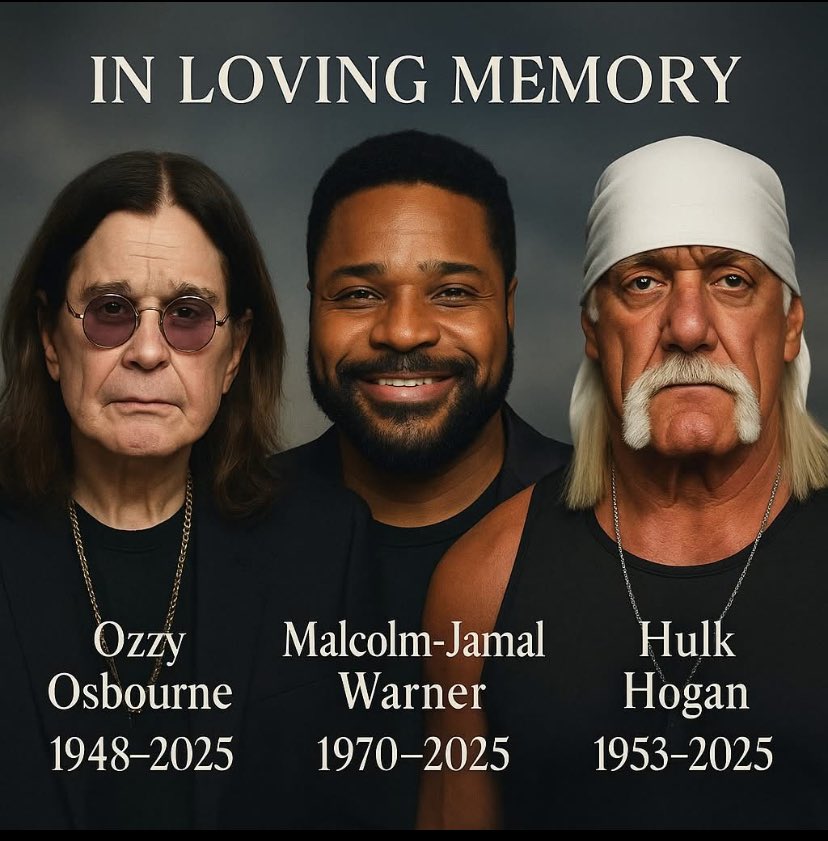 What a crazy week this as been, RIP all