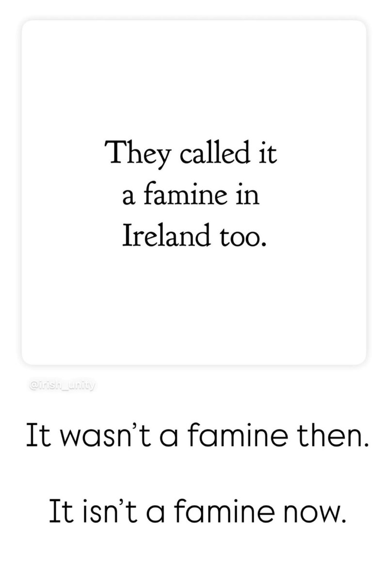 It wasn’t a famine then. 
It isn’t a famine now.

STOP STARVING PALESTINE! 

#FreePalestine