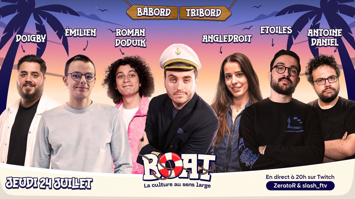 ZeratoR's tweet image. On y est, c'est la dernière de #BOAT pour cette première saison ! Pour fêter ça : décor atypique !
twitch.tv/zerator