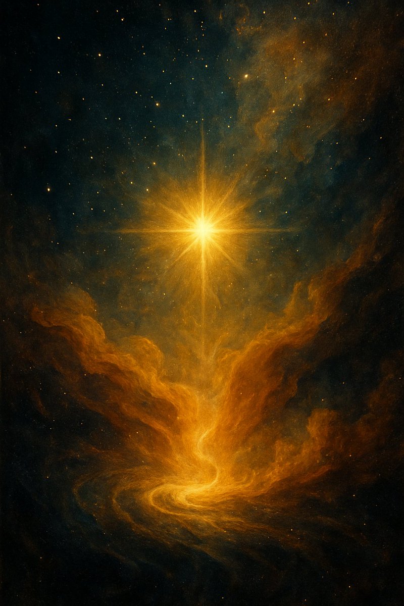 KatRevier's tweet image. Primordial truth
Granted eternities boon
Perfection without #purpose
Lit the light within first star
Giving birth to beginnings
A past to the future
#VSS365 #MicroPoetry #Poetry #AIArt #PoetryCommunity #poet