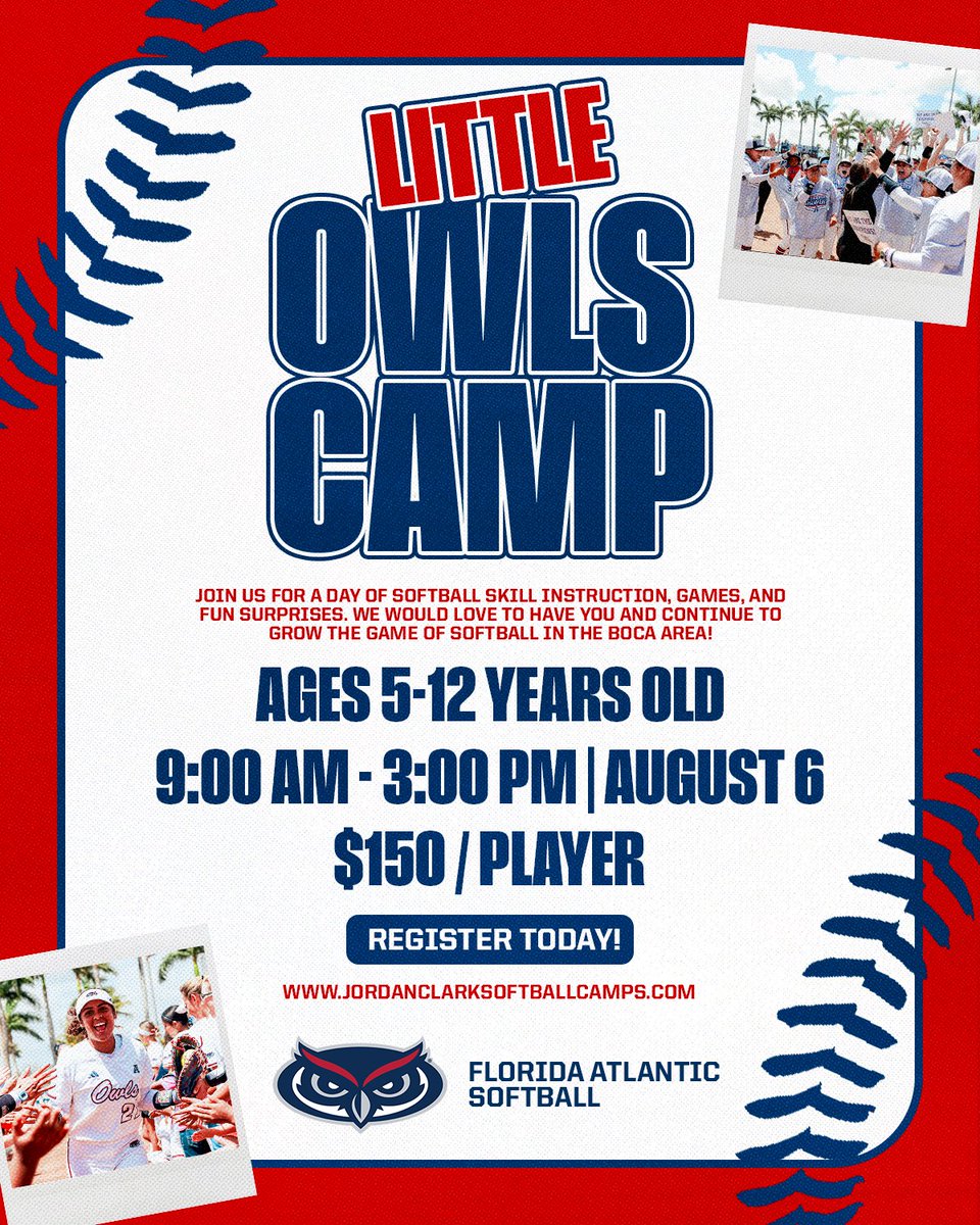 Florida Atlantic Softball (@fausoftball) on Twitter photo ๐๐ฎ๐น๐น๐ถ๐ป๐ด ๐๐๐ ๐๐ถ๐๐๐น๐ฒ ๐ข๐๐น๐ ๐ข
๐ฆ๐ฎ๐๐ฒ๐ฑ ๐๐ต๐ฒ ๐ฏ๐ฒ๐๐ ๐ฐ๐ฎ๐บ๐ฝ ๐ณ๐ผ๐ฟ ๐๐ต๐ฒ ๐น๐ฎ๐๐ ๐๐ฒ๐ฒ๐ธ ๐ผ๐ณ ๐๐๐บ๐บ๐ฒ๐ฟ ๐ฏ๐ฟ๐ฒ๐ฎ๐ธ โผ๏ธ
๐๐ข๐ฎ๐ฆ๐ด ๐ฏ
๐๐ณ๐ช๐ป๐ฆ๐ด ๐
๐๐ฆ๐ฆ๐ต ๐ง๐ข๐ท๐ฐ๐ณ๐ช๐ต๐ฆ ๐ฑ๐ญ๐ข๐บ๐ฆ๐ณ ๐ฆ
๐๐ถ๐ต๐ฐ๐จ๐ณ๐ข๐ฑ๐ฉ๐ด โ๏ธ
๐๐ถ๐ค๐ฉ ๐ฎ๐ฐ๐ณ๐ฆ ๐ฅ ๐๐ฎ๐น๐น๐ถ๐ป๐ด ๐๐๐ ๐๐ถ๐๐๐น๐ฒ ๐ข๐๐น๐ ๐ข
๐ฆ๐ฎ๐๐ฒ๐ฑ ๐๐ต๐ฒ ๐ฏ๐ฒ๐๐ ๐ฐ๐ฎ๐บ๐ฝ ๐ณ๐ผ๐ฟ ๐๐ต๐ฒ ๐น๐ฎ๐๐ ๐๐ฒ๐ฒ๐ธ ๐ผ๐ณ ๐๐๐บ๐บ๐ฒ๐ฟ ๐ฏ๐ฟ๐ฒ๐ฎ๐ธ โผ๏ธ
๐๐ข๐ฎ๐ฆ๐ด ๐ฏ
๐๐ณ๐ช๐ป๐ฆ๐ด ๐
๐๐ฆ๐ฆ๐ต ๐ง๐ข๐ท๐ฐ๐ณ๐ช๐ต๐ฆ ๐ฑ๐ญ๐ข๐บ๐ฆ๐ณ ๐ฆ
๐๐ถ๐ต๐ฐ๐จ๐ณ๐ข๐ฑ๐ฉ๐ด โ๏ธ
๐๐ถ๐ค๐ฉ ๐ฎ๐ฐ๐ณ๐ฆ ๐ฅ
