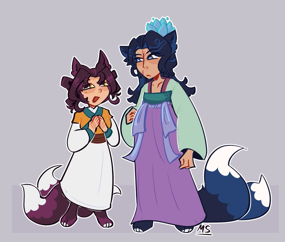 LiuPhrog's tweet image. I said I didn't think I was going to finish this drawing but i decided to just do simple coloring ^^ | #TheApothecaryDiaries