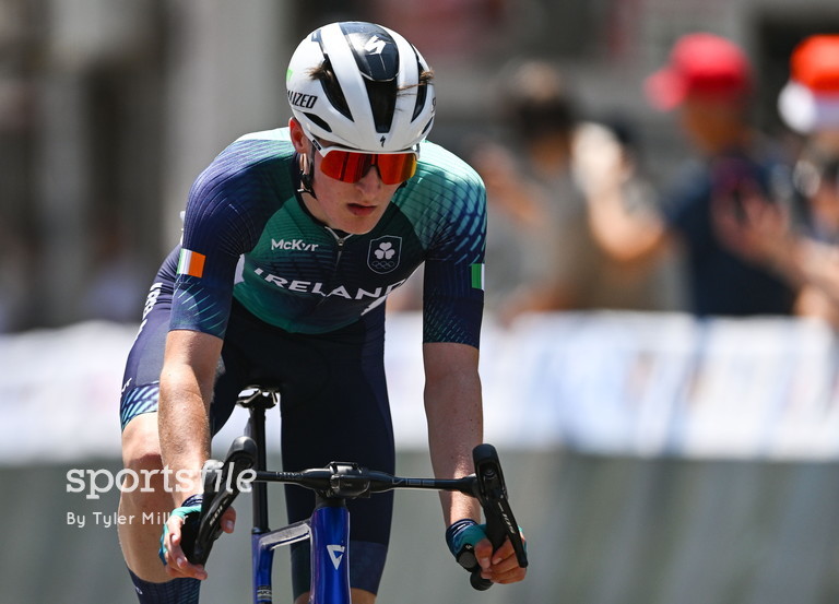 CyclingIreland's tweet image. The heat's been intense today in Skopje 🥵
Irish riders battled high temperatures in this morning's road races at the European Youth Olympic Festival ☘️
Emer Heverin - 17th
Aoife Craig - 41st
Katie Turner - 60th
Caleb McGreevy - 46th
Tom Lane - 62nd
Rían McCrystal - 84th