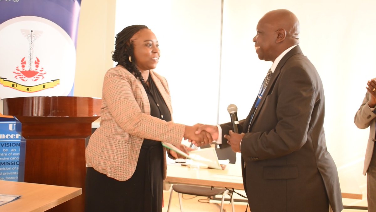 UgandaCancerIns's tweet image. On Monday evening, Management appreciated the dedicated service of Dr. Israel Luutu who has reached the mandatory retirement requirement.
We appreciate your unique service. We forward to re-engagement with you.
#FightCancerUg