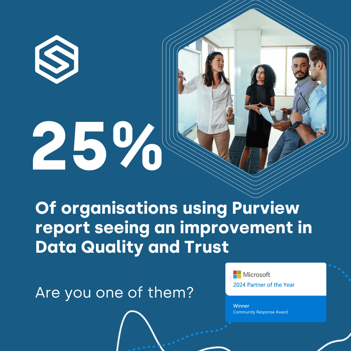 25% of organisations leveraging Microsoft Purview report an improvement in Data Quality and Trust. This is not just a stat, it is a testament to the control that Purview brings to your data estate. 

 Learn more: eu1.hubs.ly/H0lZvwz0

#MicrosoftPurview #DataGovernance