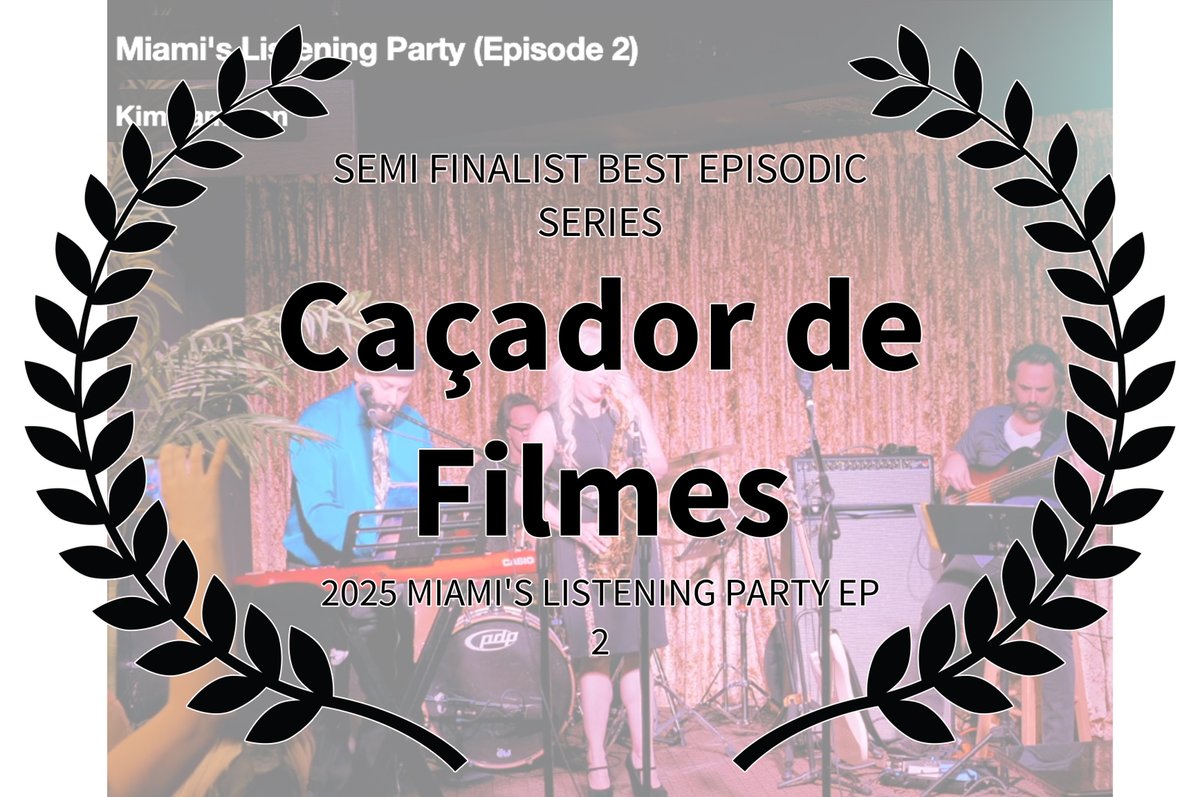 Semi Finalist!   #Miami'sListeningParty !

@suzannegrzanna @alexotey @aprilhenrymusic 

#kimcameron #director #musicdocuseries #filmfestival #awards #music #musicmakers