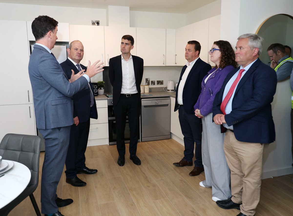 Yesterday, Minister Jack Chambers visited Montpelier Hill, Dublin 7 to see Dublin City Council's Social, Affordable and Cost Rental scheme.