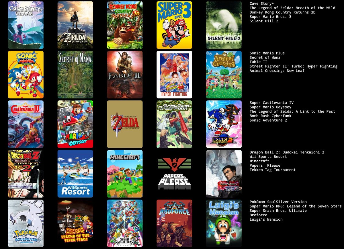 Signorsergioo's tweet image. If you like any of these games we're automatically friends
