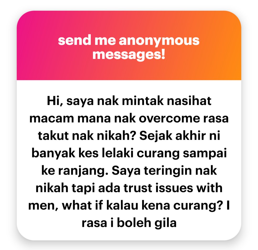 n_azzurajafri's tweet image. Saya jawab sekaligus ya.
- Cari tahu dari mana datangnya rasa takut tu. Is it from personal experience, kenalan rapat, media sosial? Then work from there
- Hakikatnya tidak ada jaminan dalam dunia ni. Yang ada hanyalah imbangan risiko dan potensi
- Paling utama dalam pelbagai…