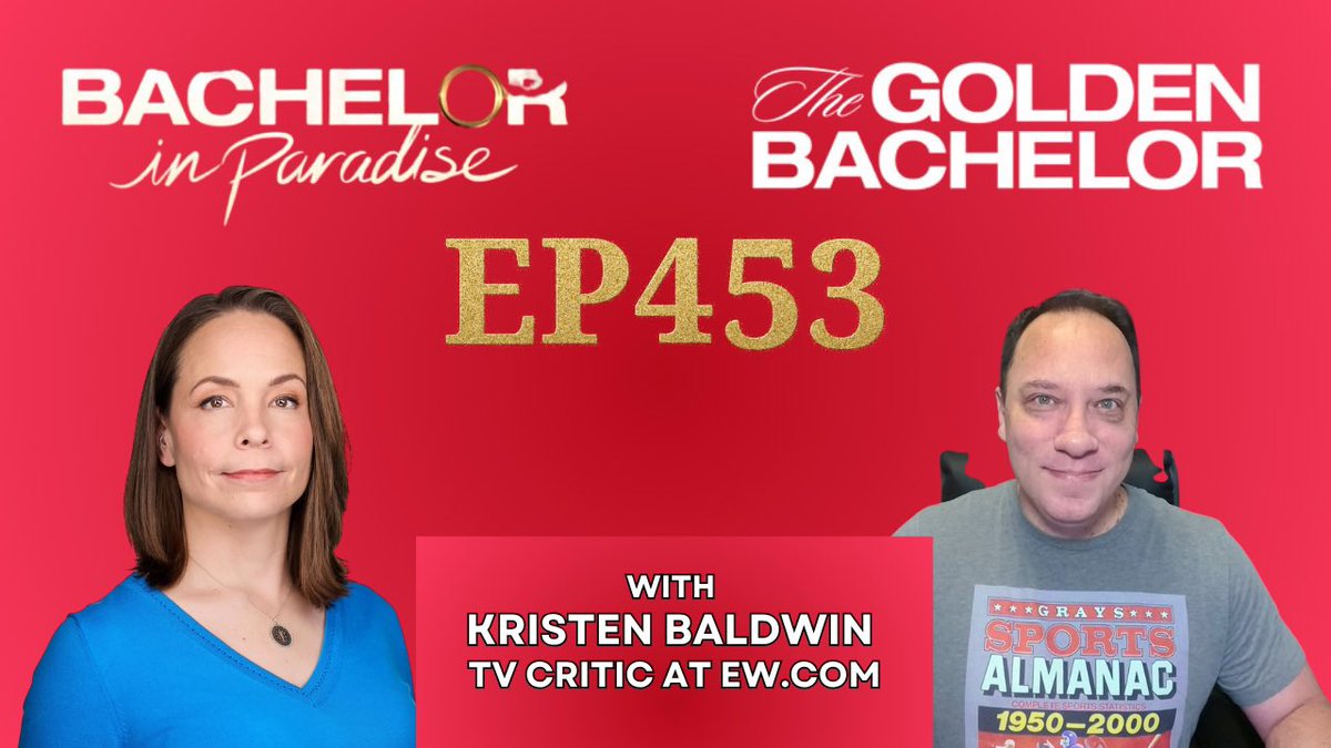 RealitySteve's tweet image. Podcast #453 with Kristen Baldwin, TV critic at @EW, now LIVE on my YouTube Channel. Watch, subscribe, like, and comment here:
youtu.be/xY_tM6JV_R0