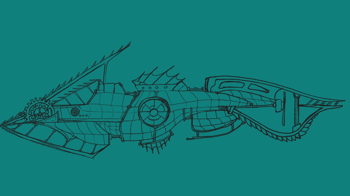 One of the earliest drafts of Nautilus for Verne: The Shape of Fantasy.

#conceptart #indiegame #adventuregame