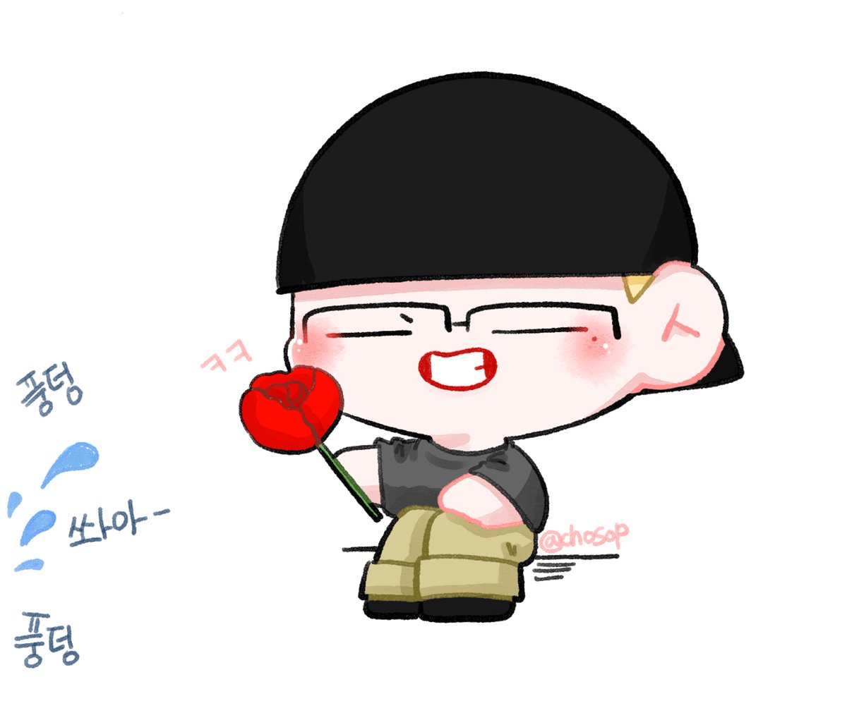 chosop_jwm's tweet image. 장미 고양이