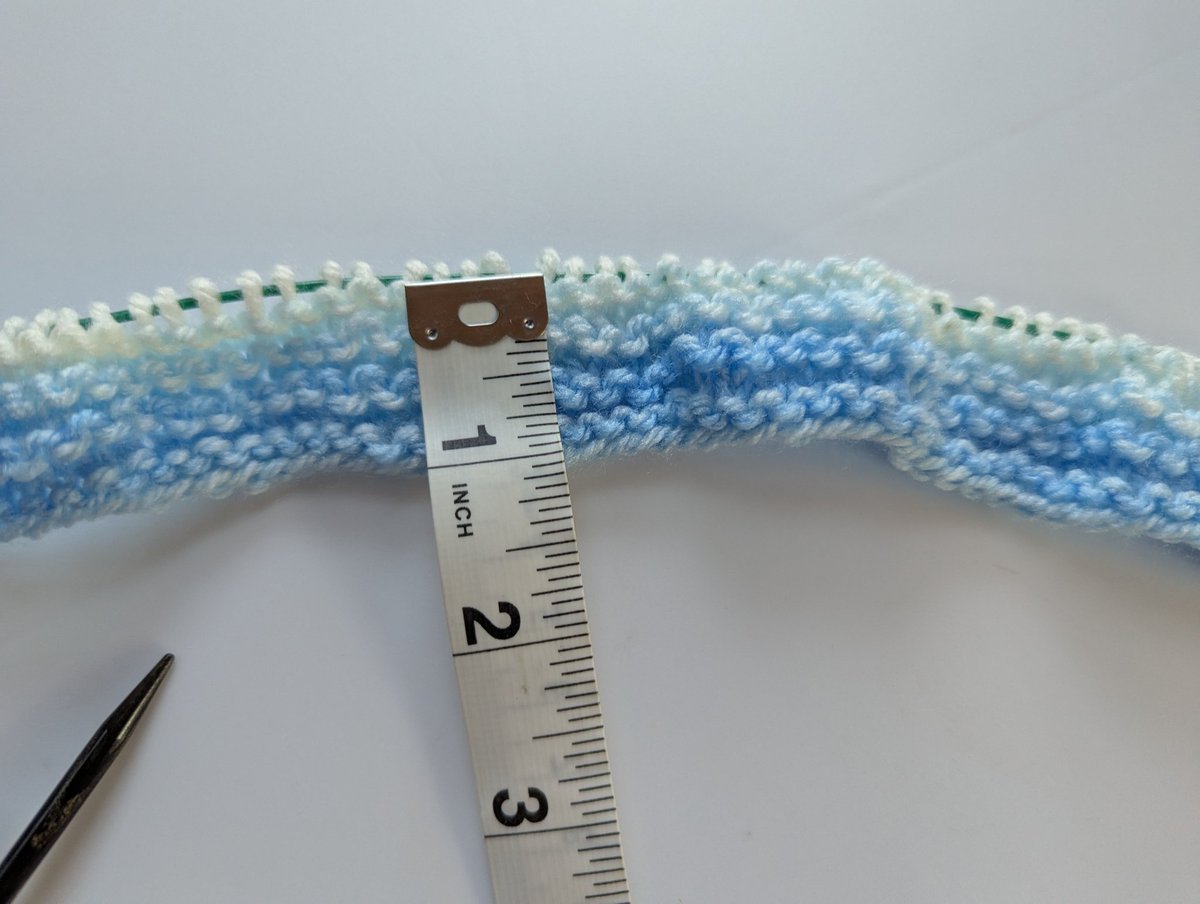 Knitting is good for my patience because if this was crochet, I'd have at least 8 inches of fabric by now. Good thing I have until November to finish this project, lol. 🧶