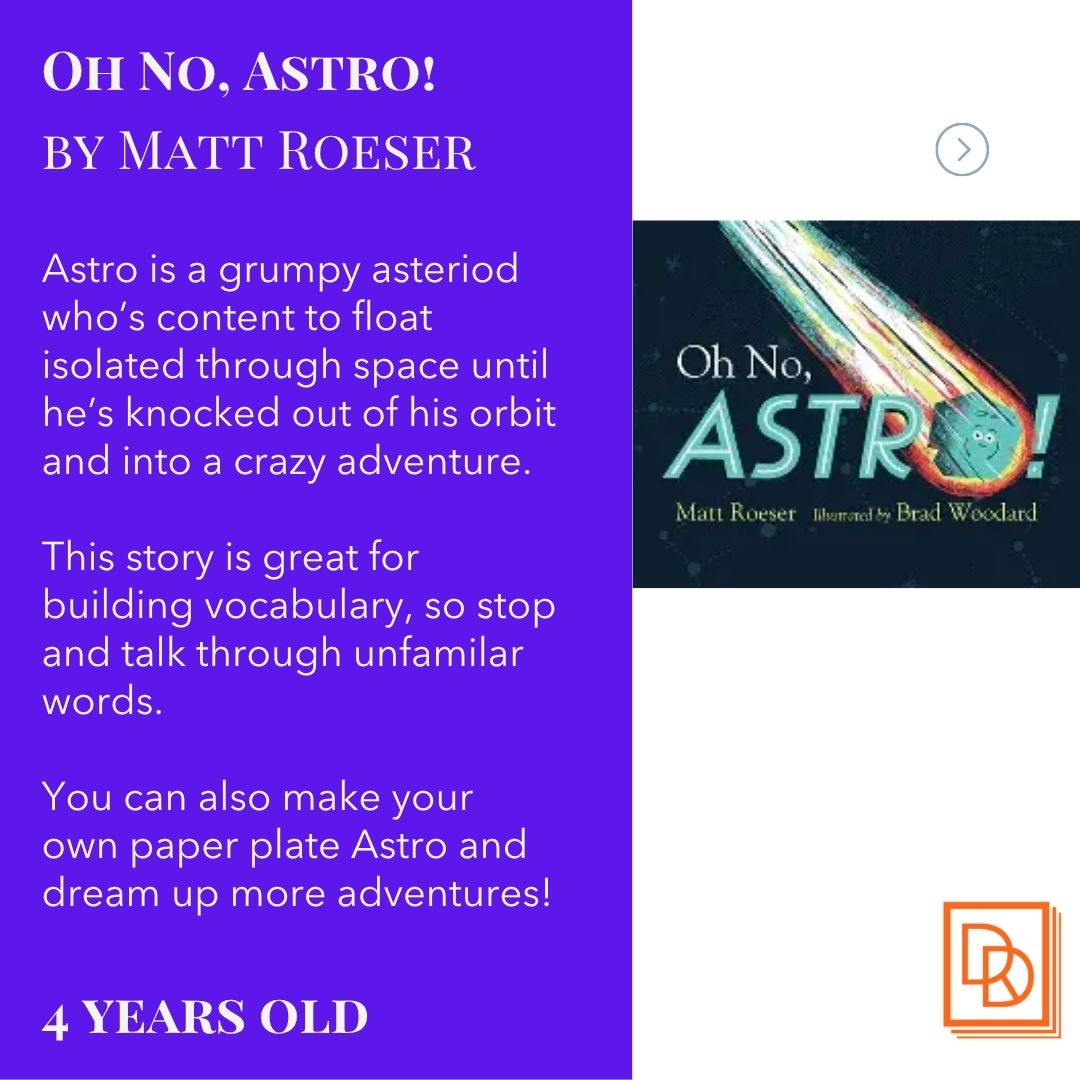 DDReading's tweet image. Prescription for Reading #3 for July 2025! Ages 3-5 years.
Moonshot video: ow.ly/7VM350WuEcK
Learn more at ow.ly/lkLv50WuEcH.
#booksforkids #books #parenting #kids