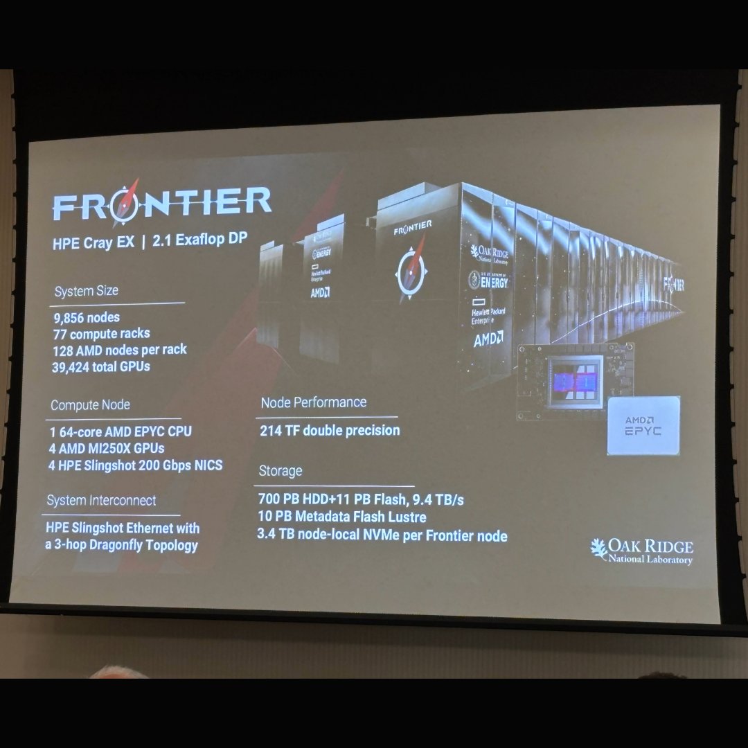 OLCFGOV's tweet image. Day 3 of the Quantum Computing User Forum included a presentation from @ORNL's Verónica Melesse Vergara, section head for HPC Operations, on how @OLCFGOV is helping researchers solve some of the world’s most challenging scientific problems.🌟