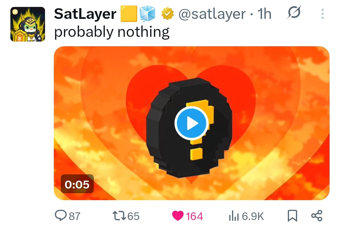 NigraMain's tweet image. August gonna be super bullish for kaito ecosystem project..
Probably nothing, @satlayer might be gearing towards TGE so for all the believers we are about to eat good ..
Expect more yapping competition in the coming days but that shouldn't stop you from Re-staking more BTC…