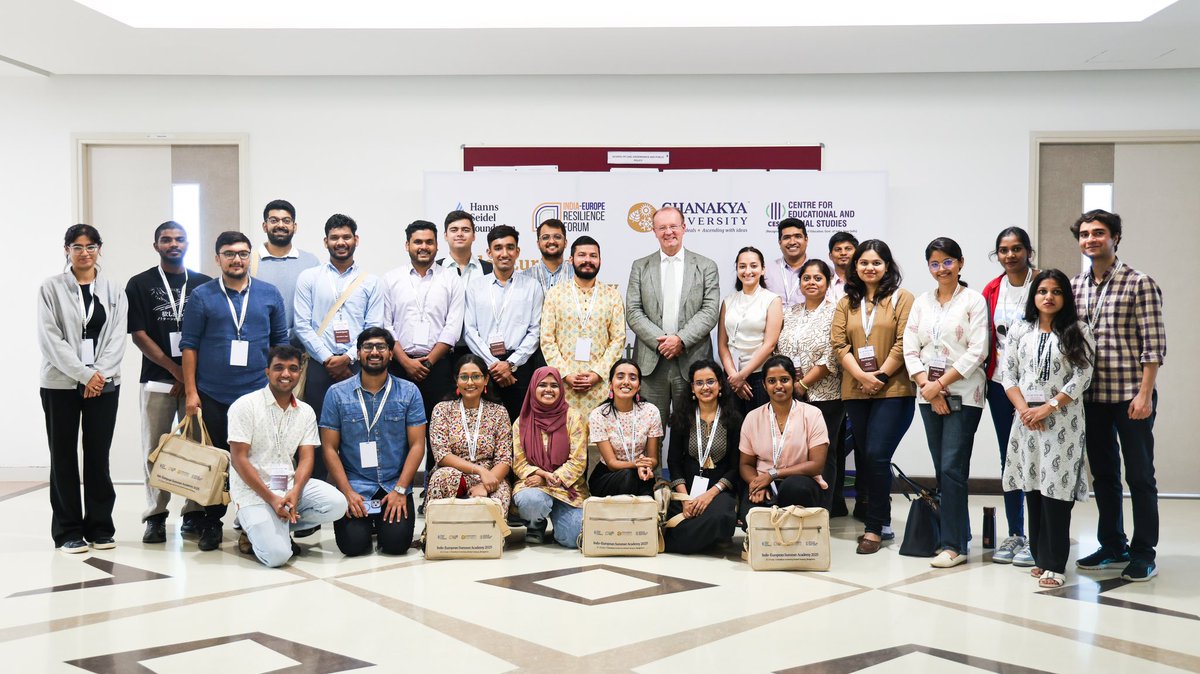 ChanakyaUni's tweet image. At the Indo-European Summer Academy, Dr. Peter Hefele asked a big question: can the green transition be truly global and just? From EU–India partnerships to urban innovation, he unpacked how climate goals must align with development and equity. Because without fairness,…