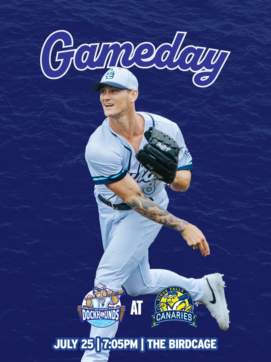 DockHounds's tweet image. IT'S FRIDAY!
⚾ DockHounds vs Sioux Falls Canaries
📅 July 25, 2025
⏰ 7:05pm
📍 The Birdcage, Sioux Falls, SD
📺 aabaseball.tv
#HowlYeah