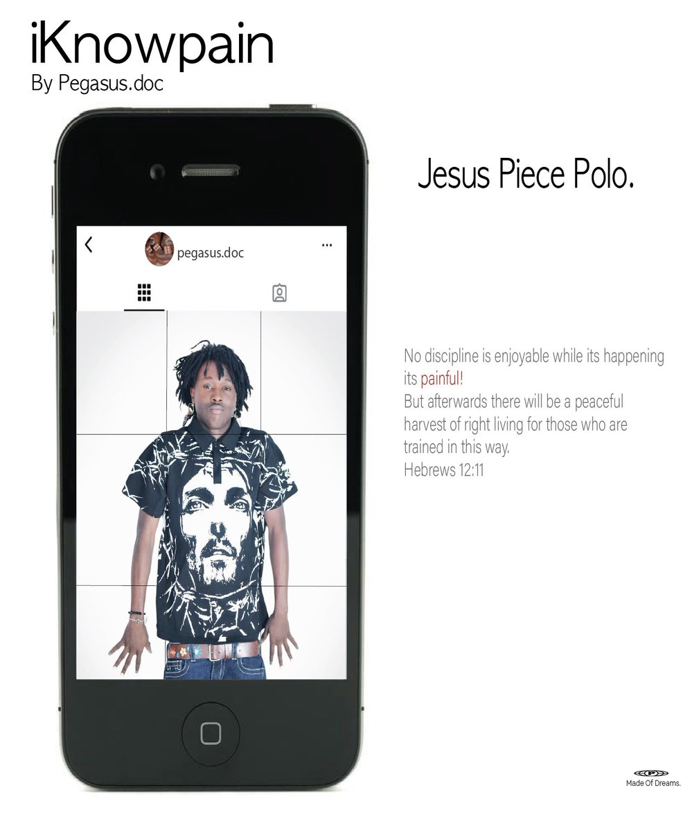 Pegasus_doc's tweet image. IKNOWPAIN 04: JESUS PIECE POLO