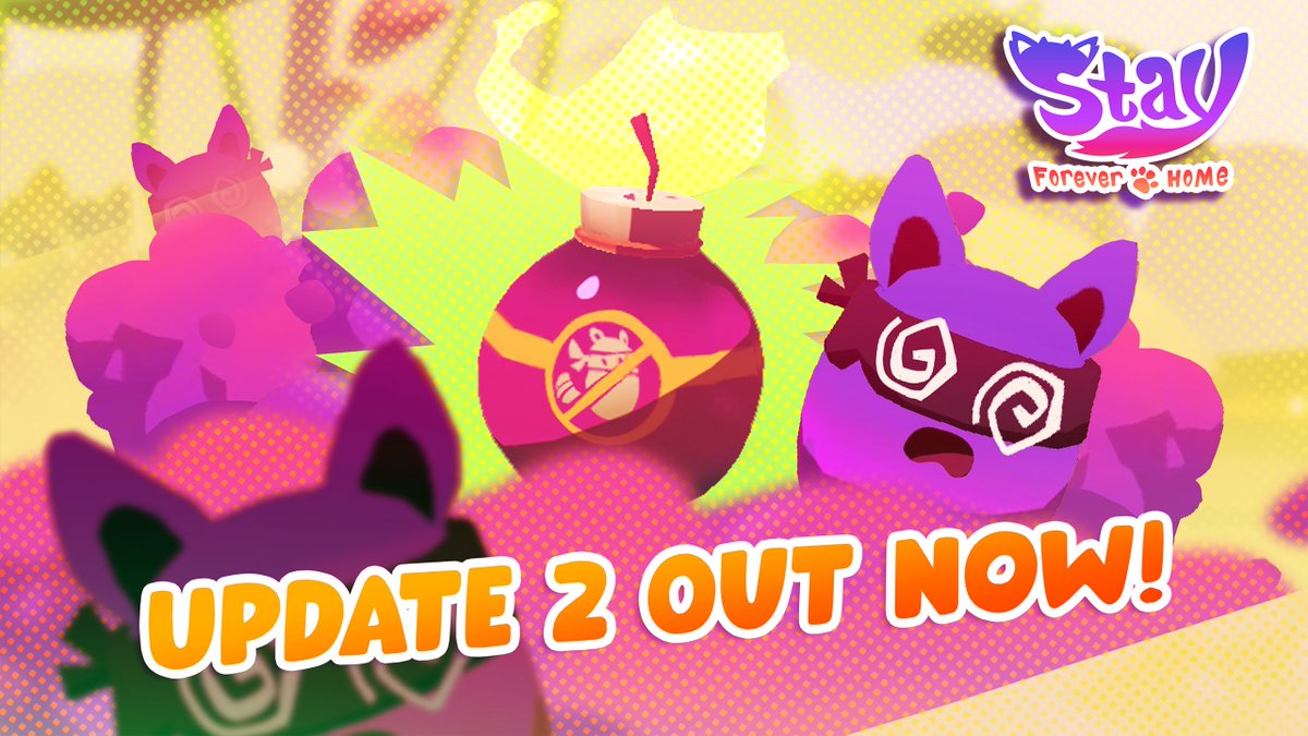 Stay: Forever Home – Giveaway! and Update 2 are now live!✨

New tools, better interactions:
• Mist Pods to fend off Thief Mosslings 💨
• New Present: Unwrap surprises! 🎁
• Mossling Updates!

Full details and Game Giveaway our in Discord!!
discord.gg/H5QtNyDXJt 🐾