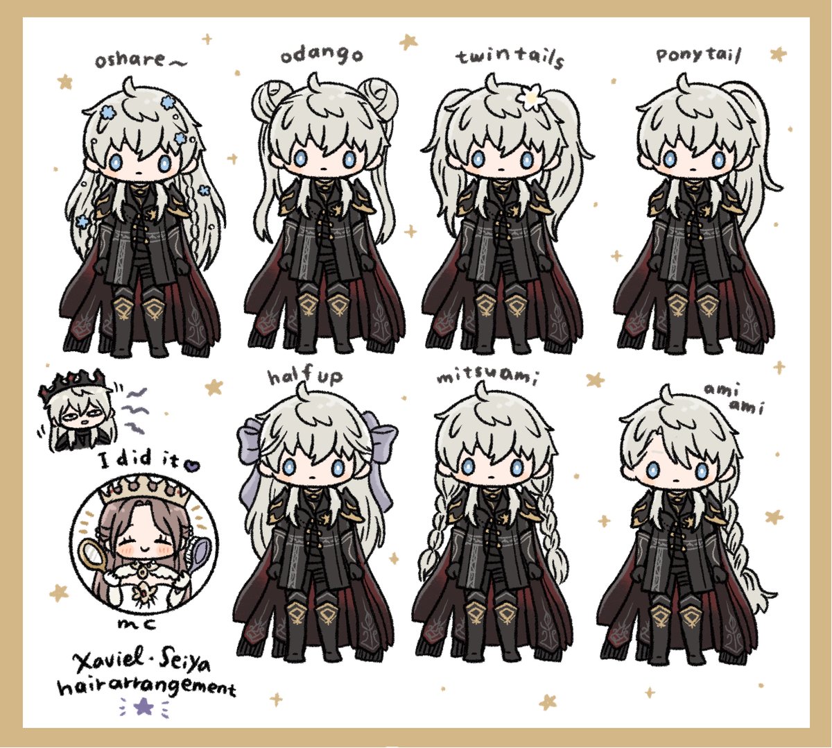 omochimochituki's tweet image. ๐hair arrangement๐ซ