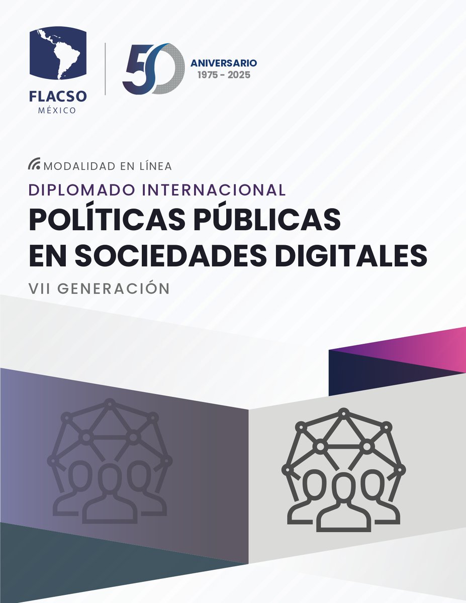 CLAD_Org's tweet image. 📣 @FlacsoMx abre inscripciones para el Diplomado Internacional en Políticas Públicas en Sociedades Digitales (VII ed.)
🗓️ 3 sep. – 18 dic. 2025 | 💻 100% online
IA, ciberseguridad, big data, ciudadanía digital y más.
📌 Info e inscripciones: flacso.edu.mx/diplomado-inte…