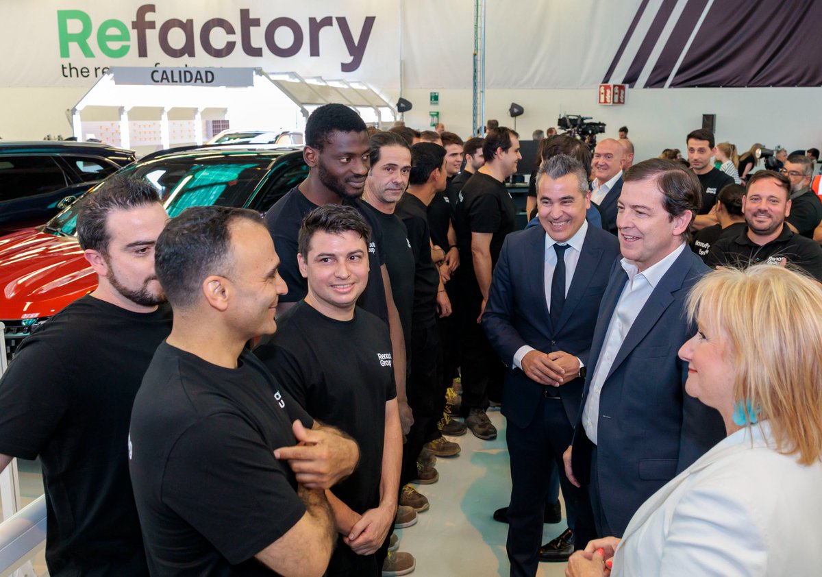 Junta de Castilla y León (@jcyl) on Twitter photo El presidente <a href="/jcyl/">Junta de Castilla y León</a> ha participado hoy en la inauguración de la nueva Planta Refactory de <a href="/renaultgroup/">Renault Group</a> en #Valladolid
<a href="/alferma1/">Alfonso F. Mañueco</a> ha puesto en valor este proyecto como refuerzo de la posición estratégica de #CastillayLeón como referente nacional en el sector de la automoción El presidente <a href="/jcyl/">Junta de Castilla y León</a> ha participado hoy en la inauguración de la nueva Planta Refactory de <a href="/renaultgroup/">Renault Group</a> en #Valladolid
<a href="/alferma1/">Alfonso F. Mañueco</a> ha puesto en valor este proyecto como refuerzo de la posición estratégica de #CastillayLeón como referente nacional en el sector de la automoción