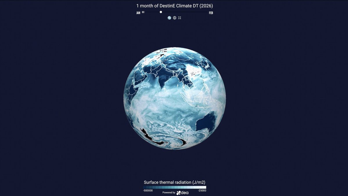 sentinelonline_'s tweet image. 🌍 #DestinationEarth (DestinE) is an EU-funded initiative by @esa , @ECMWF , & @eumetsat - creating high-precision digital replicas of our planet to support smarter climate decisions.
🔗 Join the platform: platform.destine.eu
🔗 Read the full story: sentinels.copernicus.eu/web/success-st…