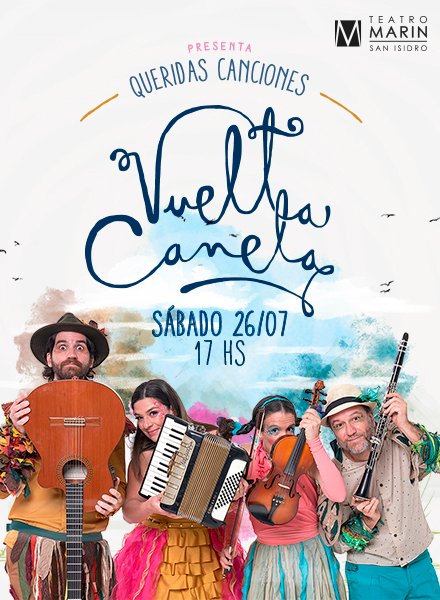 TicketekAr's tweet image. 💫Vuelta Canela presenta en #SanIsidro, "Queridas Canciones", con temas que han conquistado a varias generaciones, convirtiendo a la compañía en referente en el ámbito escolar y familiar.
🗓️ 26 de Julio, 17hs
📍 Teatro Marín
🎫 Comprá tus #Etickets en bit.ly/4kVk8zN