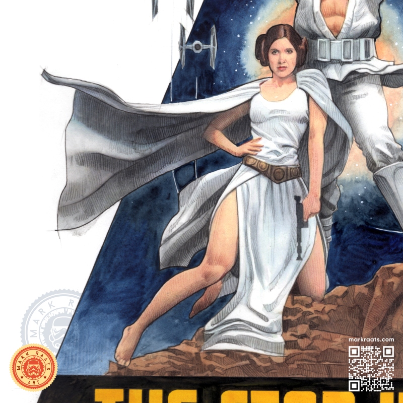 Star Wars

A commission request for a spin on Tom Jung's magnificent poster art. Thank you to the collector who requested it.

#starwars #starwarsanewhope #markhamill #carriefisher #georgelucas #movieposter #markraats #notdigitalart #artbyhumans #SupportUkraine @lucasfilm @disney