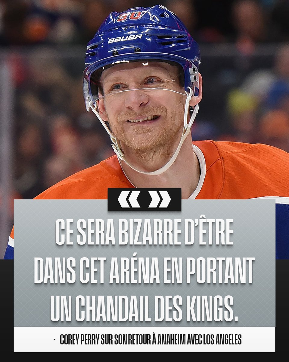 LNH_FR's tweet image. Des matchs contre les Ducks à Anaheim, Corey Perry en a joué plusieurs, mais jamais dans l'uniforme des Kings 😅
👉 nhl.com/fr/news/perry-…