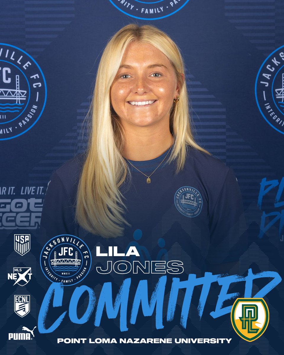 jacksonville_fc's tweet image. Huge congrats to Lila Jones on committing to Point Loma Nazarene!
Hard work. Big dreams. West Coast bound.
Let’s go, Lila!
#PlayerDriven #904JFC