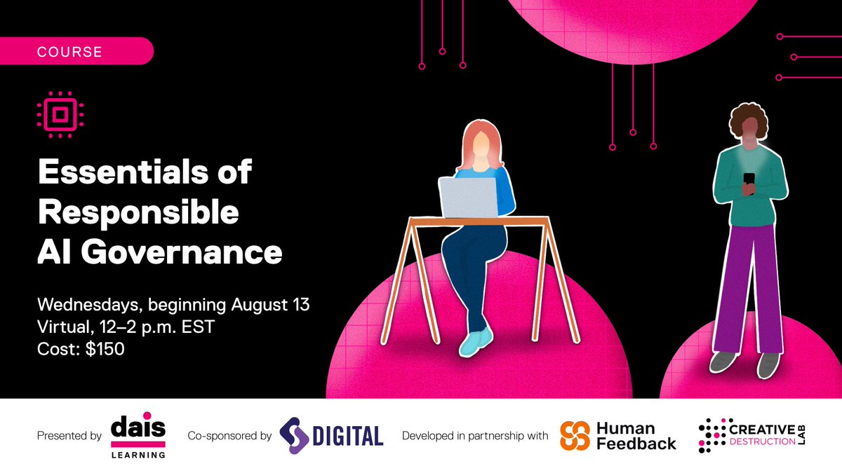 daisTMU's tweet image. AI can help nonprofits scale impact. Is your organization ready?
Learn how to build responsible AI policies that align with your mission.
Register by August 5: tmu-emarketplace.paymytuition.com/essentials-of-… #nonprofit #impact #digitalskills