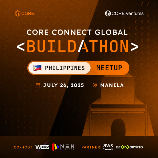 corechain_devs's tweet image. 🇵🇭 Philippines, Core Connect Global Meetup is coming your way!
Meet Core contributors, explore the Core ecosystem & discover the dev opportunities. Dive into what to build to win up to $1.2M in rewards & prizes!
🎫Register Now: lu.ma/07nbh7wr
