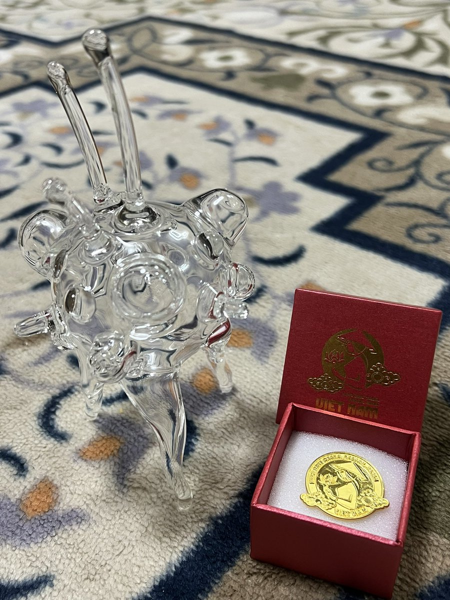 今日の万博での購入品。 ・チェコ館 レネグラス ・ベトナム ピンバッジ