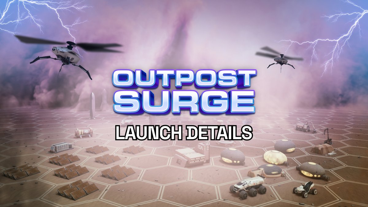 outpostsurge's tweet image. Outpost Surge launches July 30!
Buy the game with $ETH (Base) or $BERA (Berachain), play, and earn XP.
XP qualifies you for token rewards in Season One.
Build your settlement. Climb the leaderboard. Claim your share.
Launch Details 👇
mirror.xyz/0x72DF79D9Bd1F…