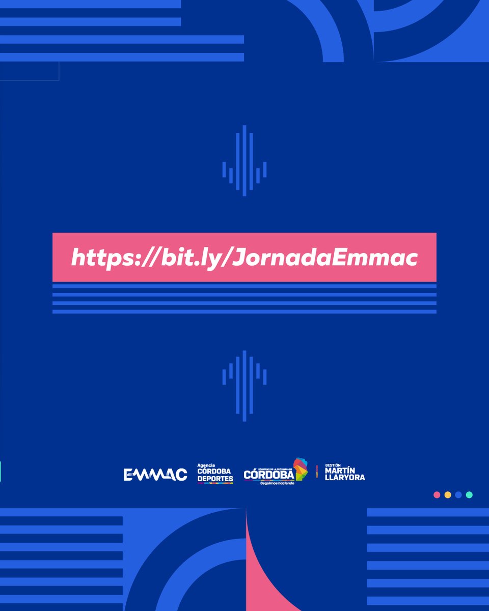 💜Llega un cambio HISTÓRICO a Córdoba, el #EmmacDigital, y vos tenes que tener tu entrada para la Primer Jornada Internacional.

🥼 Médicos efectores, trabajadores del ámbito deportivo y atletas nos vemos el sábado 9/8 en el Kempes🇦🇷

🎟️Adquirí tu entrada: bit.ly/JornadaEmmac