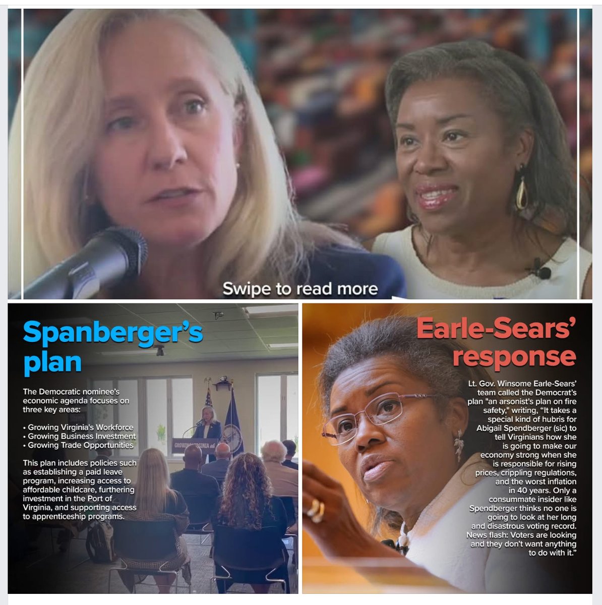 RiverVic1974's tweet image. Stand firm & smart, Virginia. You made a great change & great strides with Governor Youngkin.
You can do it again with a Veteran all Americans are proud of, Lt Gov Winsome Earle-Sears!!