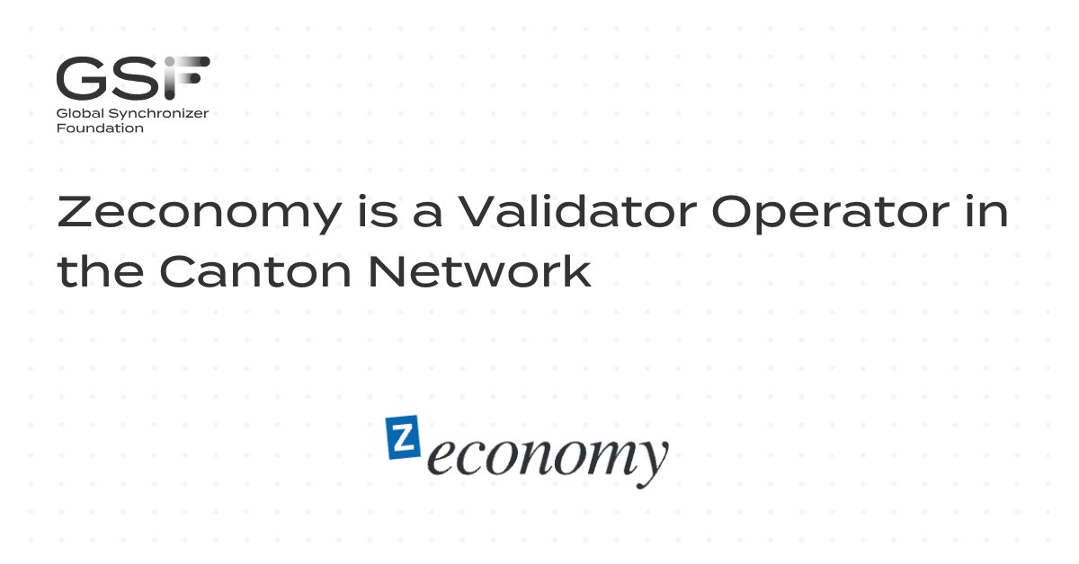 GlobalSyncFdn's tweet image. Zeconomy joins the @CantonNetwork as a Validator!
A leader in tokenized finance infrastructure, Zeconomy is now helping power privacy-preserving, institutional-grade finance on-chain.
🌐 hubs.la/Q03yq2w-0
@zeconomy_x
#Zeconomy #CantonNetwork #Tokenization #RWA…