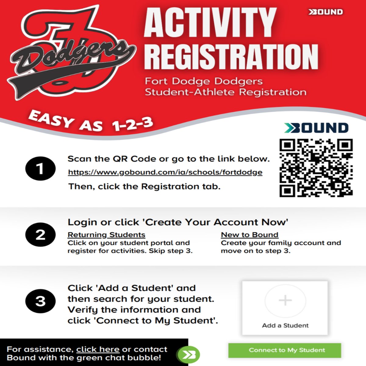 Activity registration is open for all activities for the 2025-2026 school year. Forms must be completed in order to practice or play this year. Remember to change the year to 25-26 if you don't see activities in the registration tab.