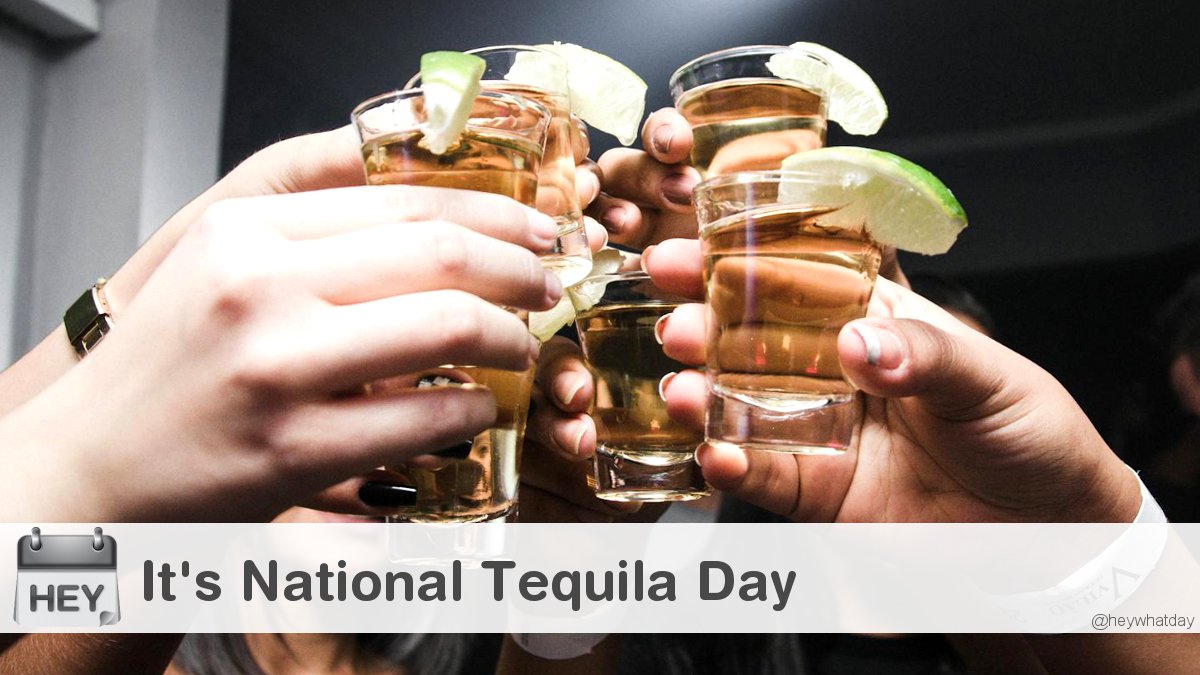 HeyWhatDay's tweet image. It's National Tequila Day!
#NationalTequilaDay #TequilaDay #Tequila