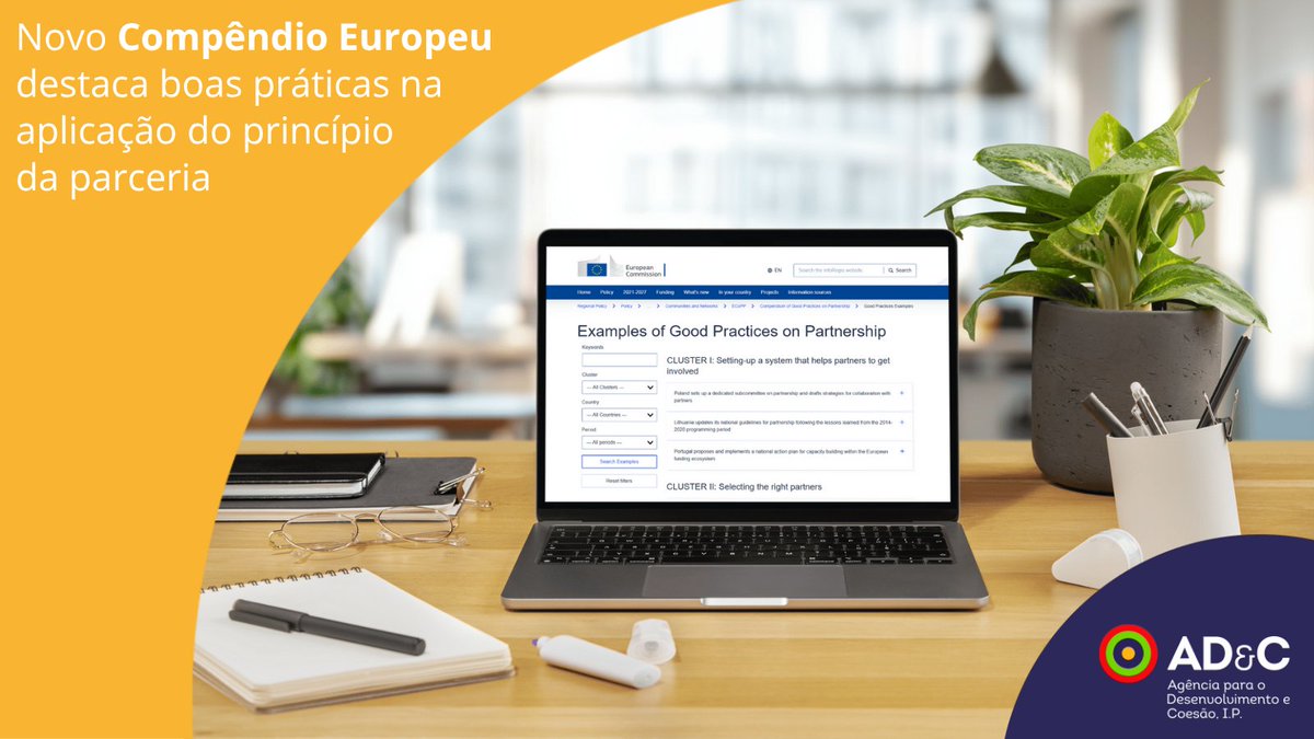 AD&C-Agência para o Desenvolvimento & Coesão, I.P. (@adecoesao) on Twitter photo 🔵 A <a href="/EU_Commission/">European Commission</a> lançou o Compêndio de Boas Práticas em Parceria, com exemplos de como os Estados-Membros aplicam o princípio de parceria na execução dos programas.
📖 Saiba mais: tinyurl.com/boas-praticas-… 🔵 A <a href="/EU_Commission/">European Commission</a> lançou o Compêndio de Boas Práticas em Parceria, com exemplos de como os Estados-Membros aplicam o princípio de parceria na execução dos programas.
📖 Saiba mais: tinyurl.com/boas-praticas-…