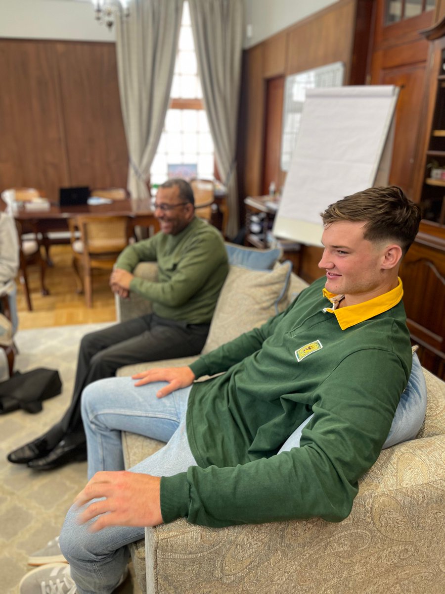 Today, Mayor Fasser had the honour of welcoming U20 Springboks Captain Riley Norton to his office – to personally congratulate him on an incredible achievement!