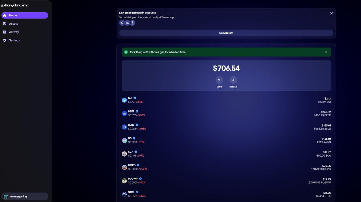 trevinvsgaming's tweet image. Did you purchase a @SuiPlay device?
Well, now you can access the wallet with all of the airdrops 🪂
Check your email and claim your username now ↙️