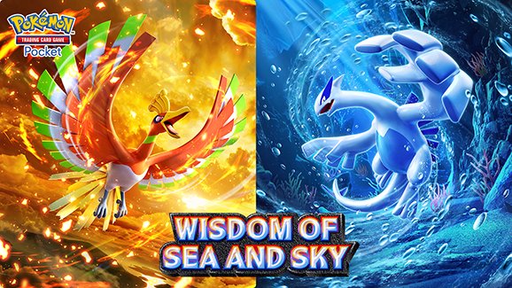 HiddenPowerPod's tweet image. The next set for Pokémon TCG Pocket has been revealed "Wisdom of Sea and Sky".
Will release on July 30th 2025.