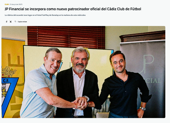 JP Financial no está regulada cómo empresa de asesoramiento financiero (EAF) por la Comisión Nacional del Mercado de Valores.

Alerta <a href="/luisangelhern31/">Luis Ángel Hernández</a> que en la CNMV llegaron a aparecer como agentes de Mapfre pero, en estos momentos, habrían dejado de serlo.