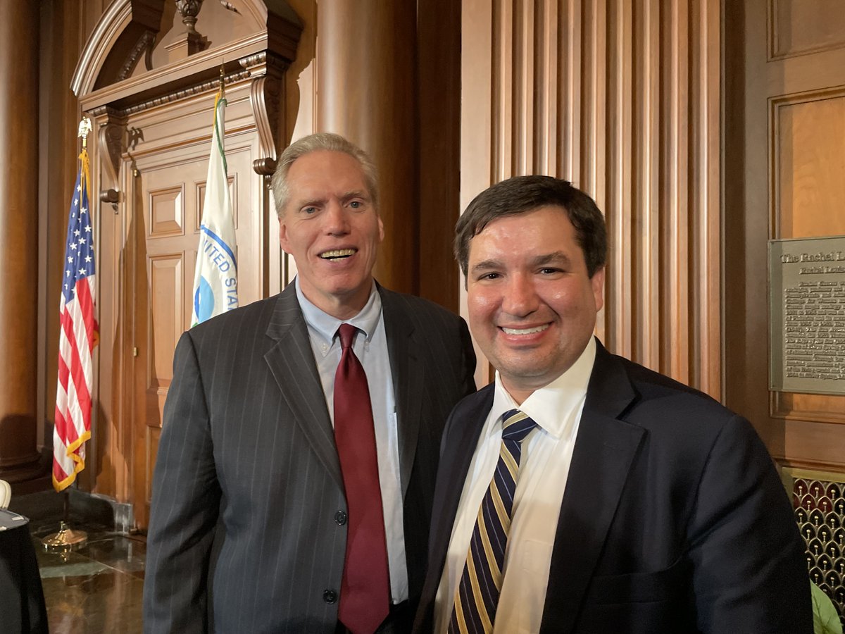 Congratulations to Aaron Szabo on his confirmation as Assistant Administrator of the <a href="/EPA/">U.S. EPA</a> Office of Air and Radiation. AISI looks forward to working with you to ensure common-sense regulations that foster innovation. (L-R) Kevin Dempsey, AISI CEO and president and Aaron Szabo.