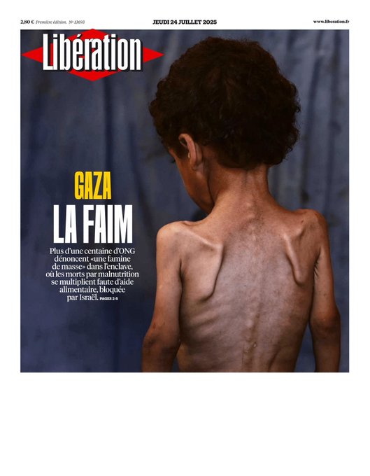 Gabriel Migliore (@gaedmigliore) on Twitter photo Hambre. La portada de <a href="/libe/">Libération</a>
Además si se acercara a buscar comida seguramente le dispararian. #Gaza Hambre. La portada de <a href="/libe/">Libération</a>
Además si se acercara a buscar comida seguramente le dispararian. #Gaza